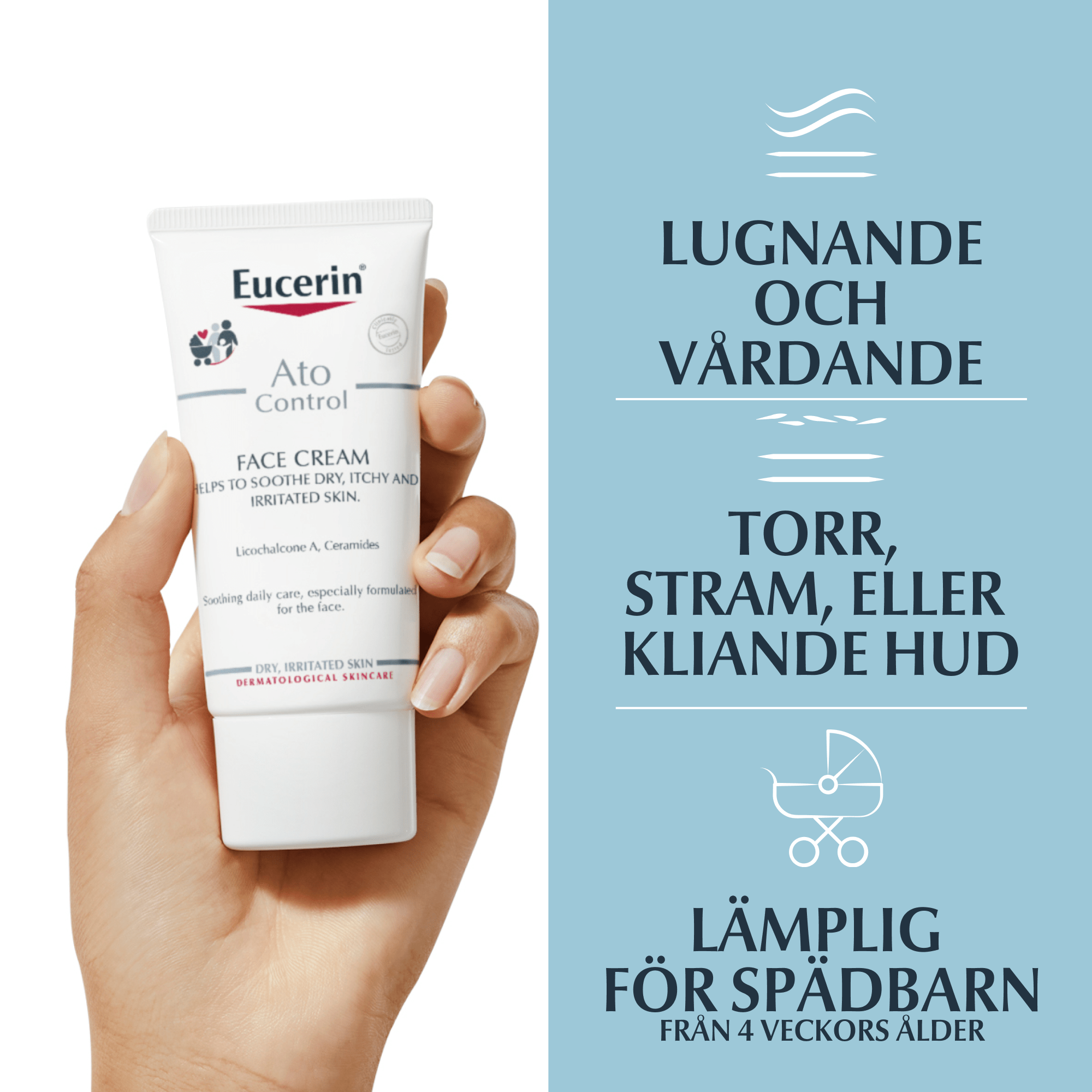 AtoControl Face Cream Lugnande terfuktande ansiktscreme Eucerin
